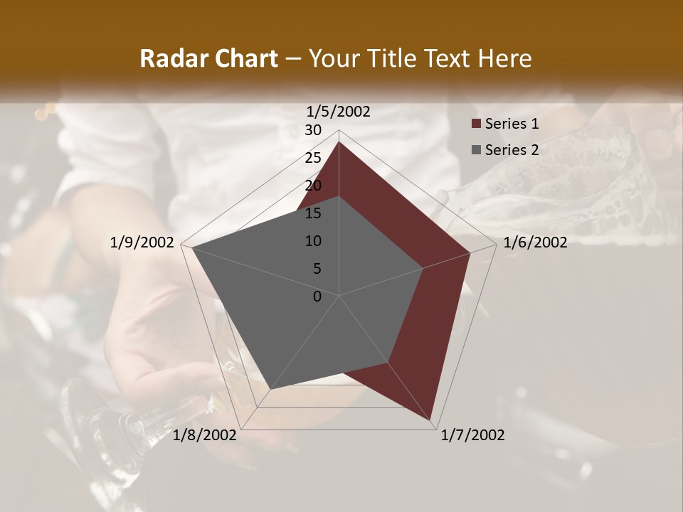 Sobriety Pour Caucasian PowerPoint Template