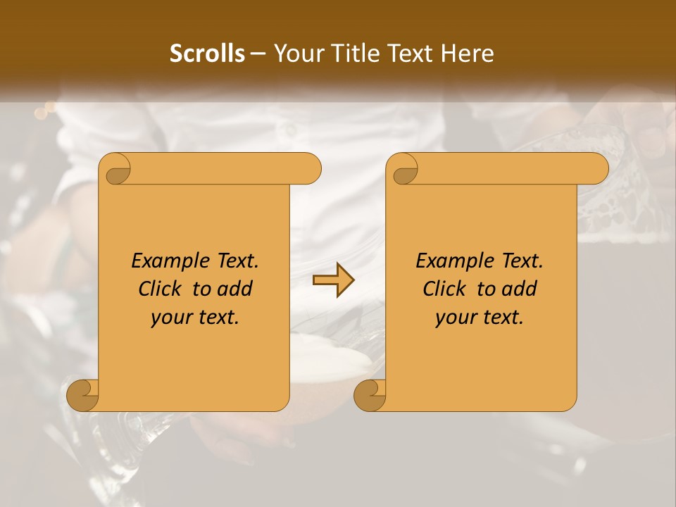 Sobriety Pour Caucasian PowerPoint Template