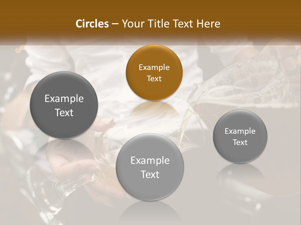 Sobriety Pour Caucasian PowerPoint Template