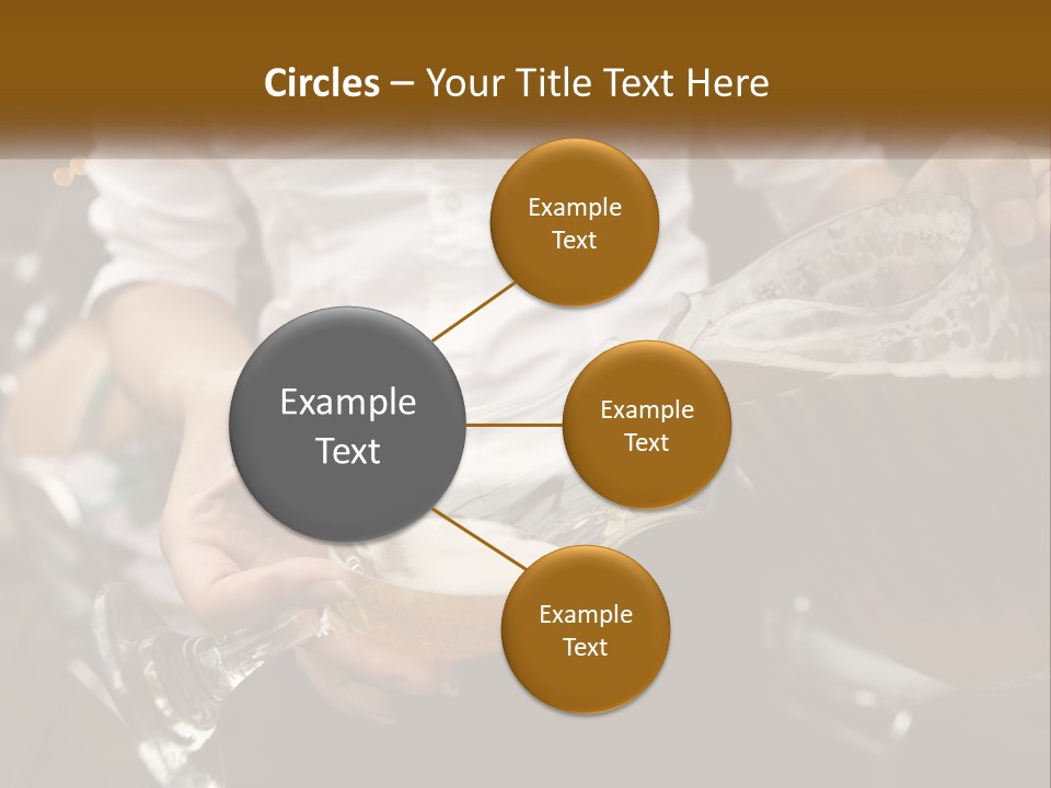 Sobriety Pour Caucasian PowerPoint Template