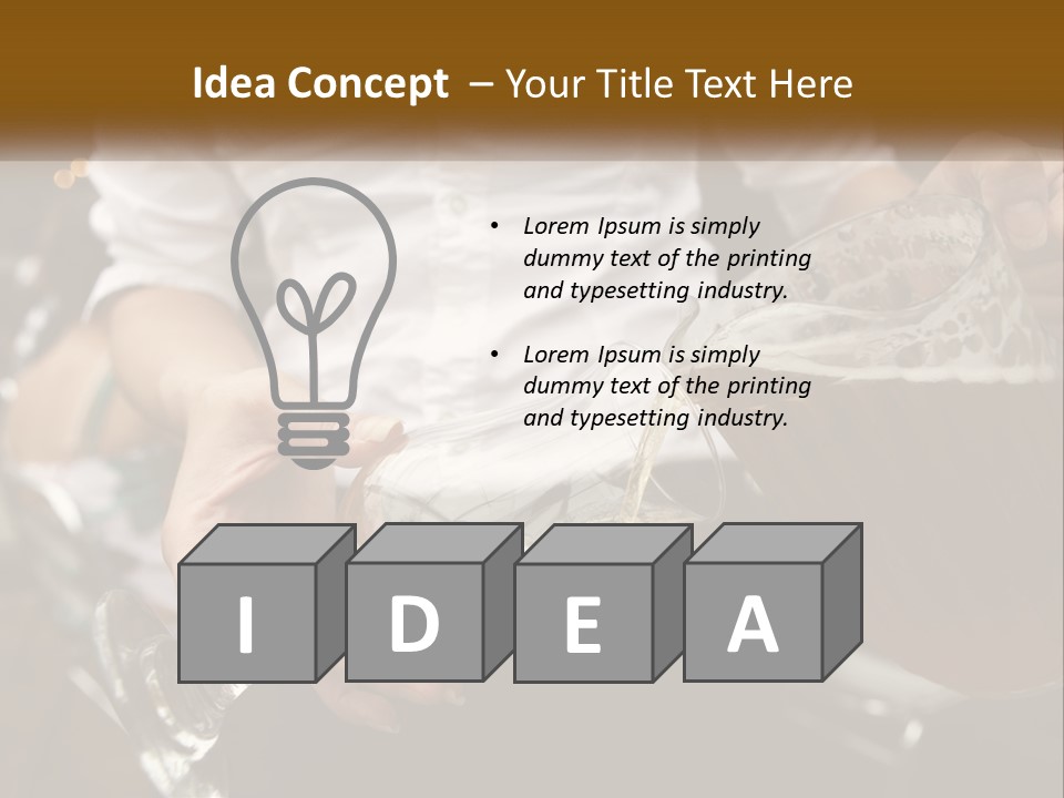 Sobriety Pour Caucasian PowerPoint Template