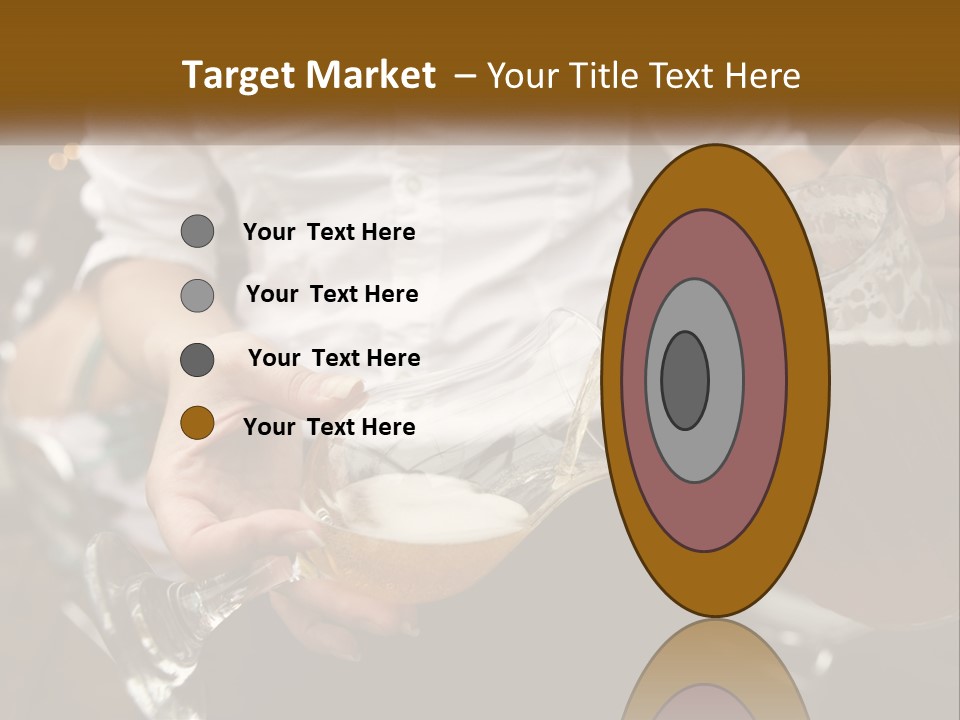 Sobriety Pour Caucasian PowerPoint Template