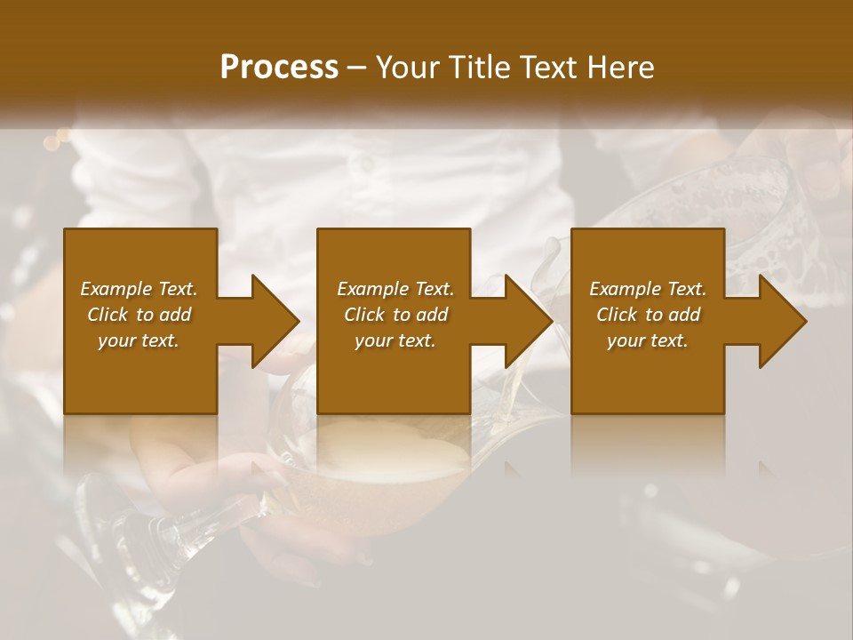 Sobriety Pour Caucasian PowerPoint Template