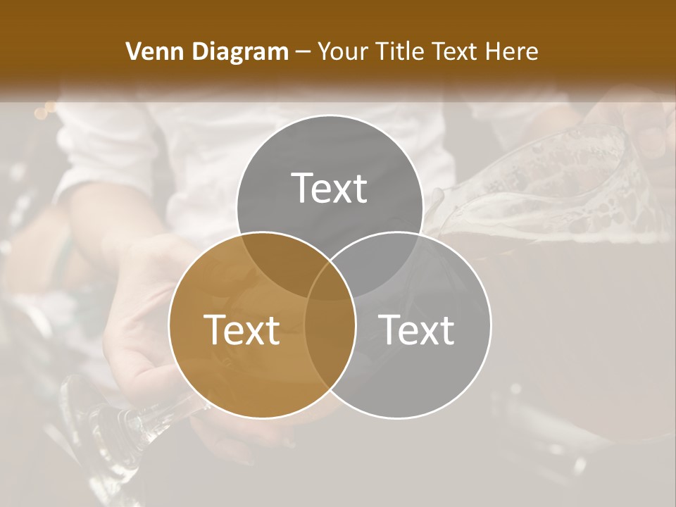 Sobriety Pour Caucasian PowerPoint Template