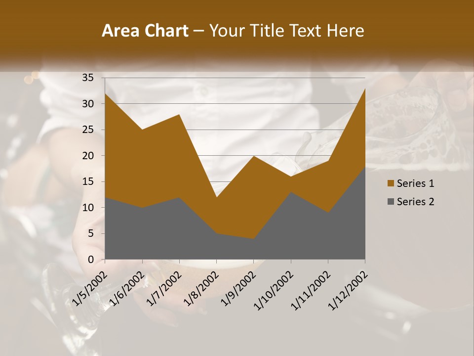 Sobriety Pour Caucasian PowerPoint Template