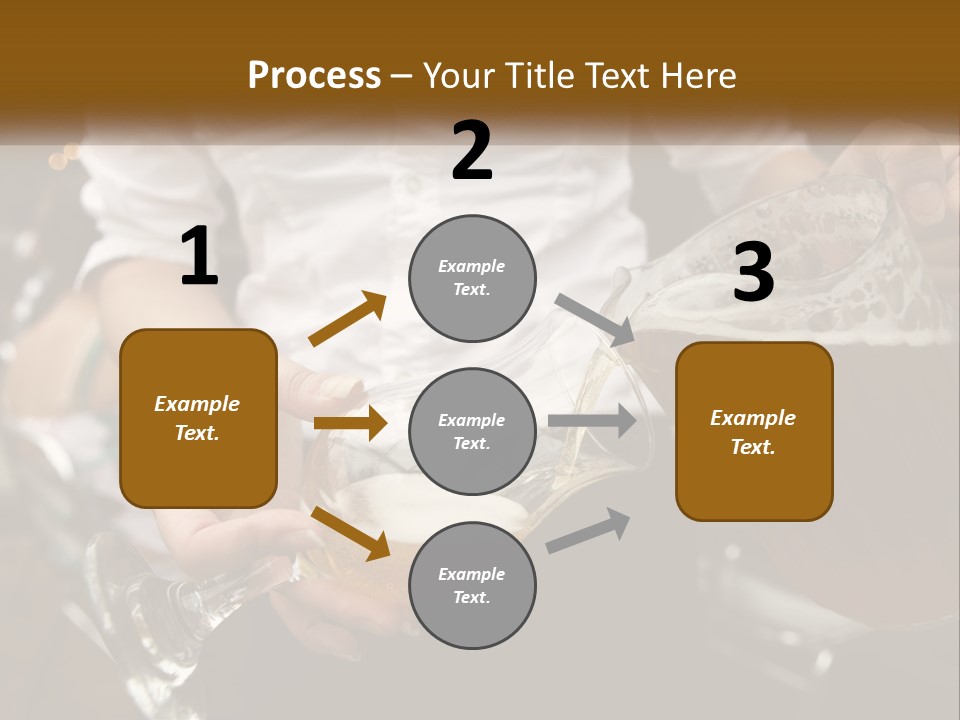 Sobriety Pour Caucasian PowerPoint Template