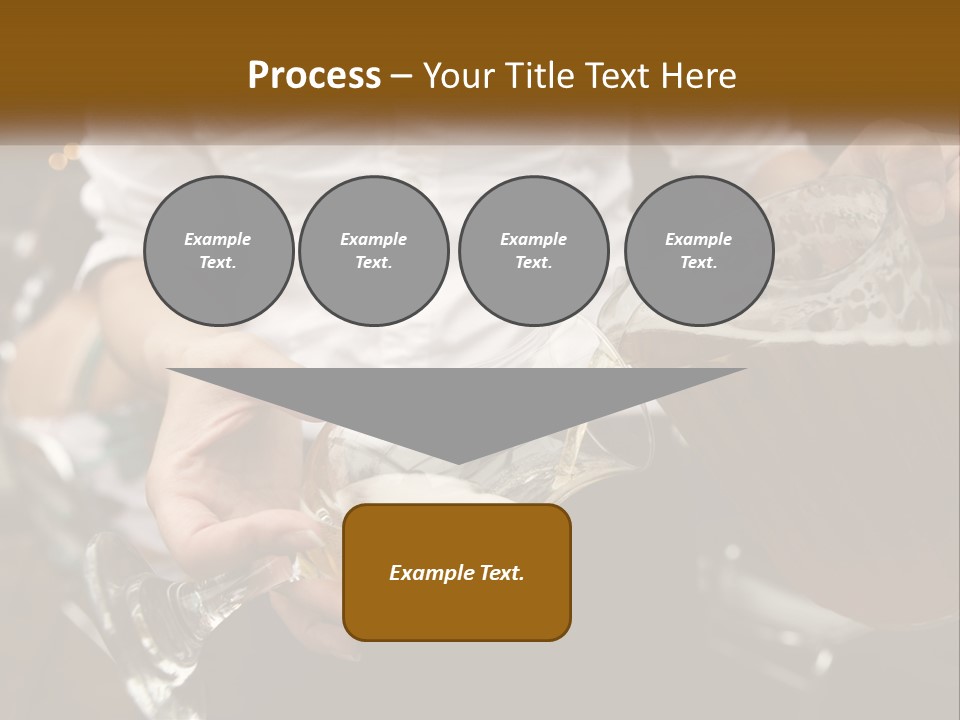 Sobriety Pour Caucasian PowerPoint Template