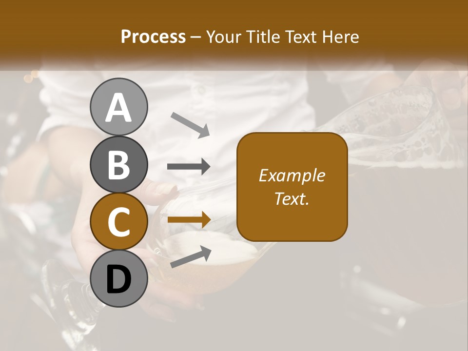 Sobriety Pour Caucasian PowerPoint Template