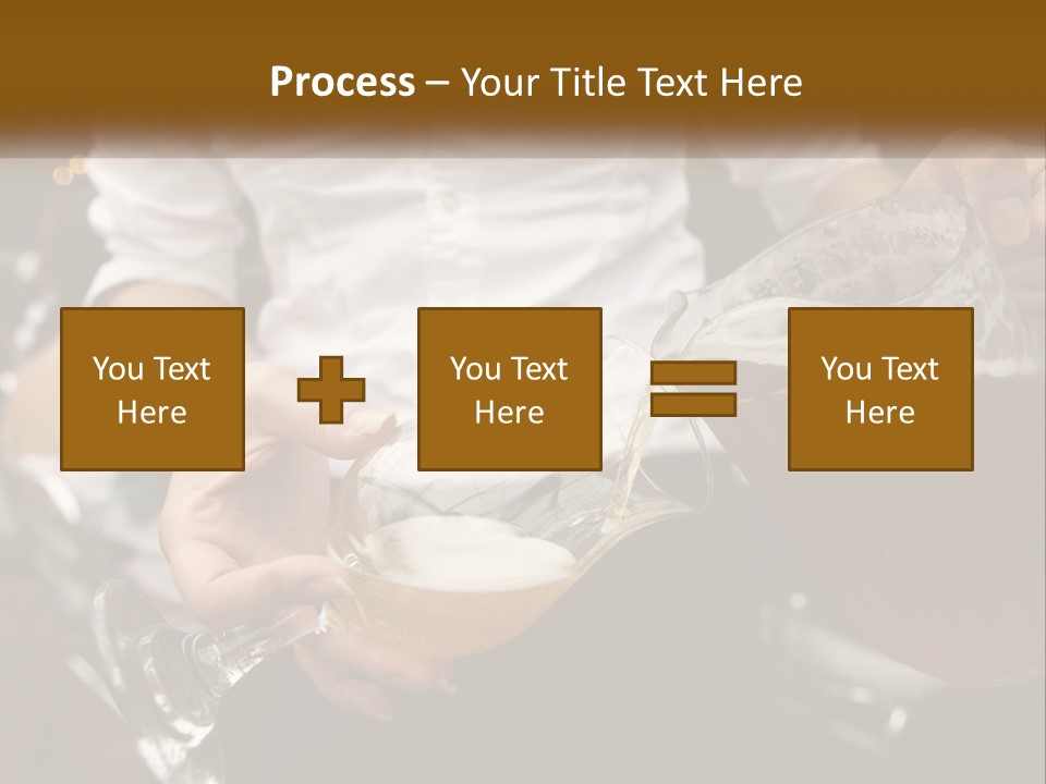 Sobriety Pour Caucasian PowerPoint Template