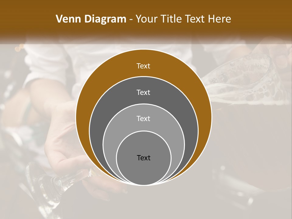 Sobriety Pour Caucasian PowerPoint Template