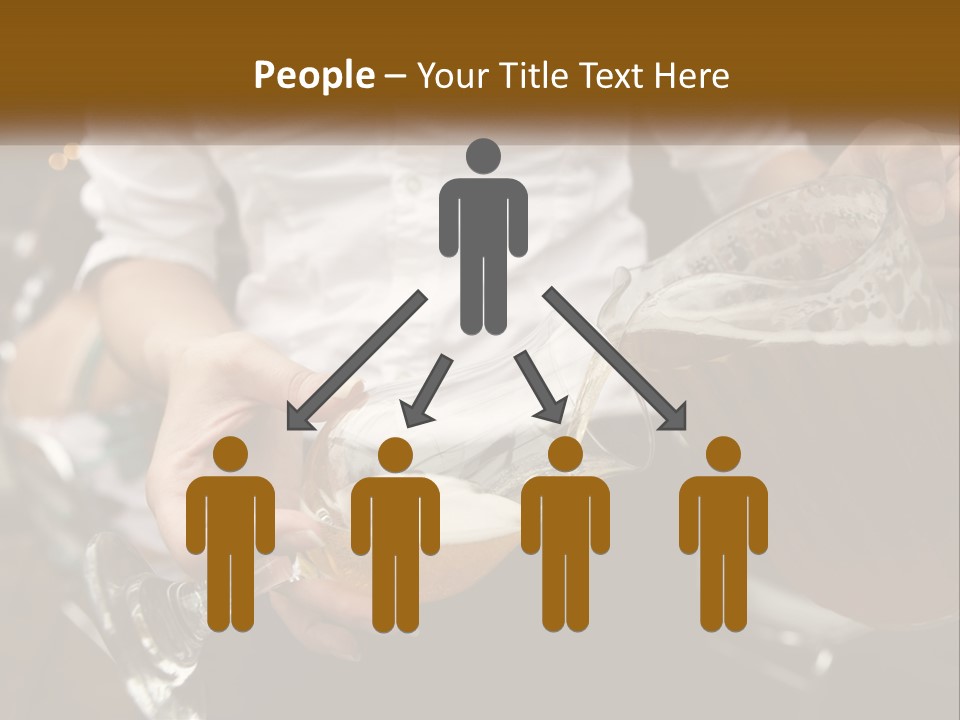 Sobriety Pour Caucasian PowerPoint Template