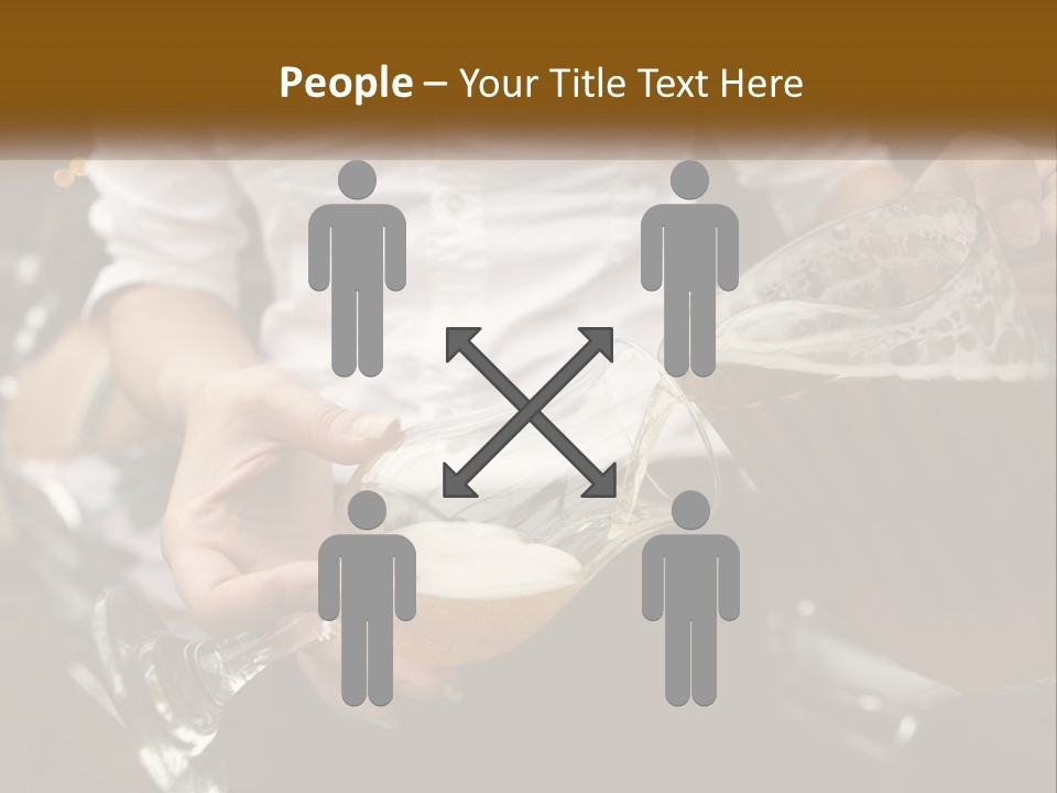 Sobriety Pour Caucasian PowerPoint Template