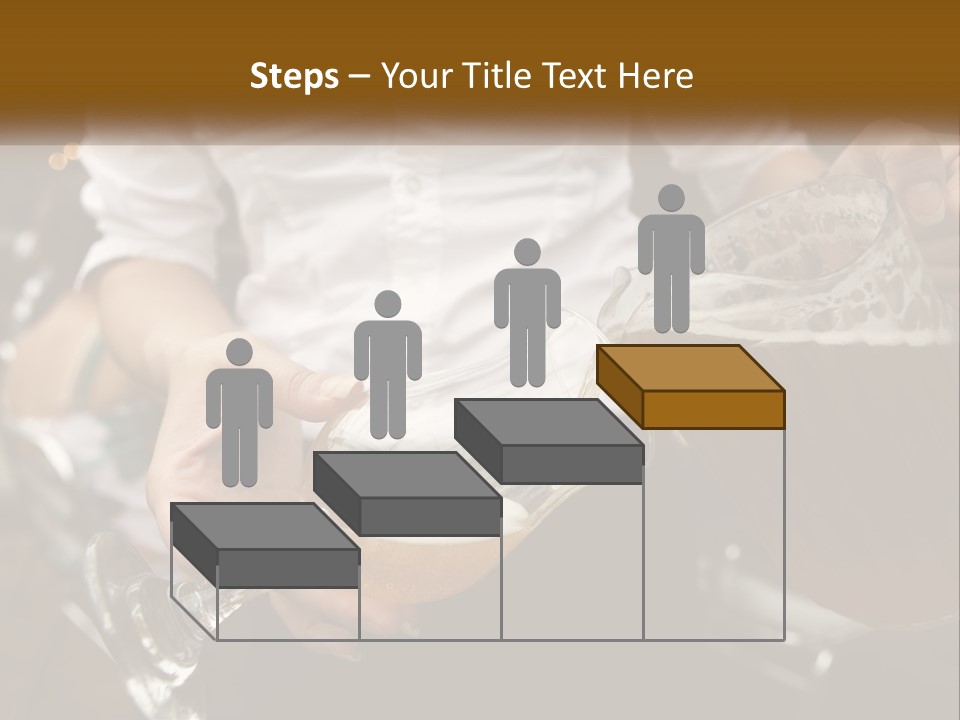 Sobriety Pour Caucasian PowerPoint Template