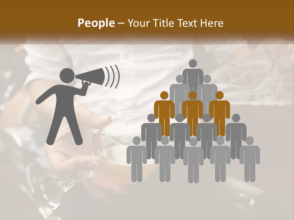 Sobriety Pour Caucasian PowerPoint Template