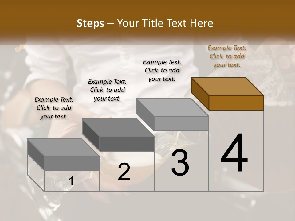 Sobriety Pour Caucasian PowerPoint Template