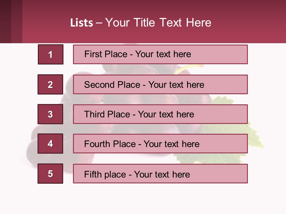 Harvest Fruit Juicy PowerPoint Template