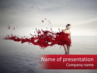 Paint Harbor Water PowerPoint Template