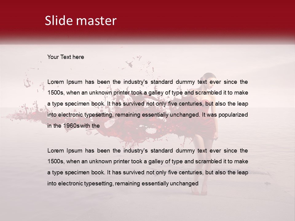 Paint Harbor Water PowerPoint Template