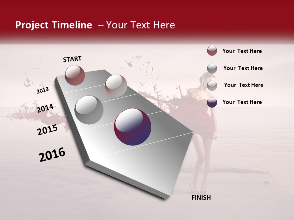 Paint Harbor Water PowerPoint Template