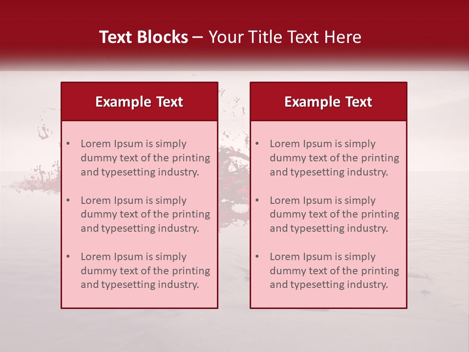 Paint Harbor Water PowerPoint Template
