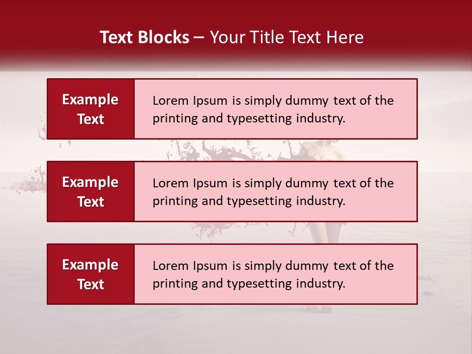 Paint Harbor Water PowerPoint Template