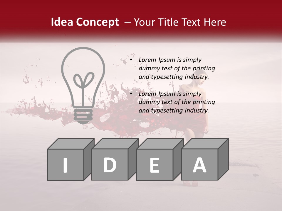 Paint Harbor Water PowerPoint Template