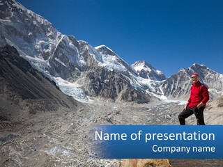 Himalaya Mountain Trekker PowerPoint Template