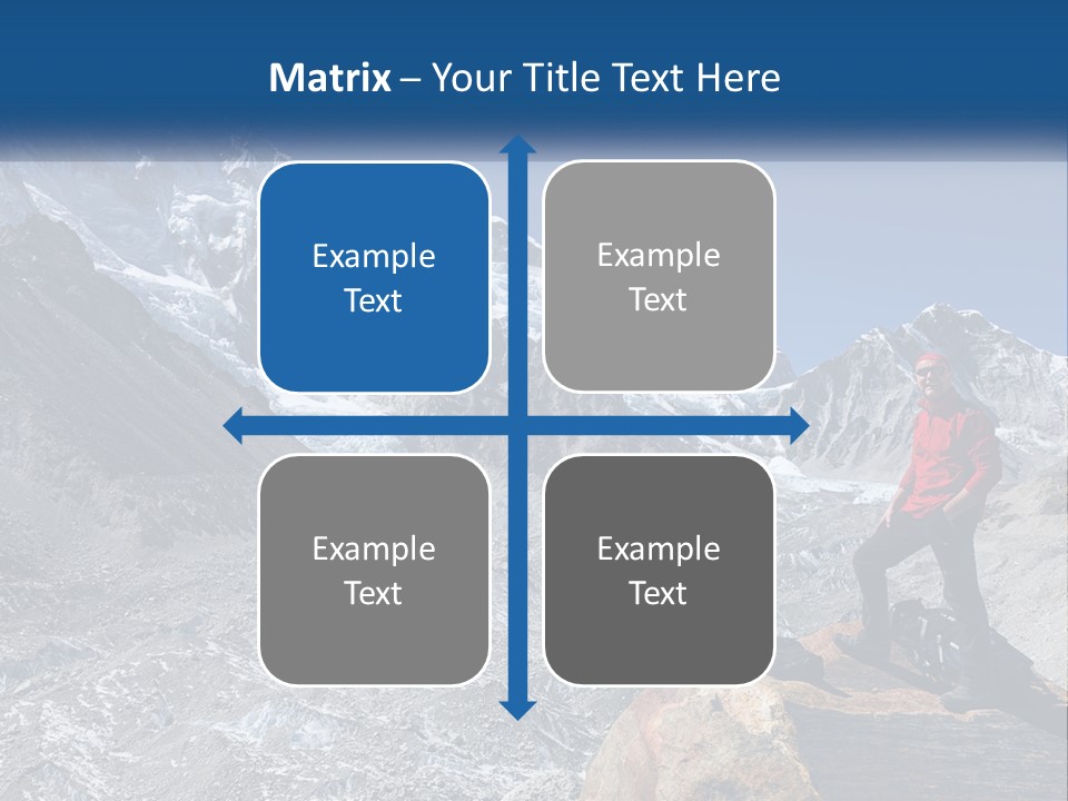 Himalaya Mountain Trekker PowerPoint Template