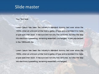 Himalaya Mountain Trekker PowerPoint Template