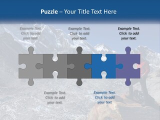 Himalaya Mountain Trekker PowerPoint Template
