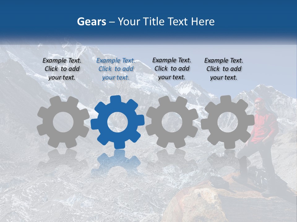 Himalaya Mountain Trekker PowerPoint Template