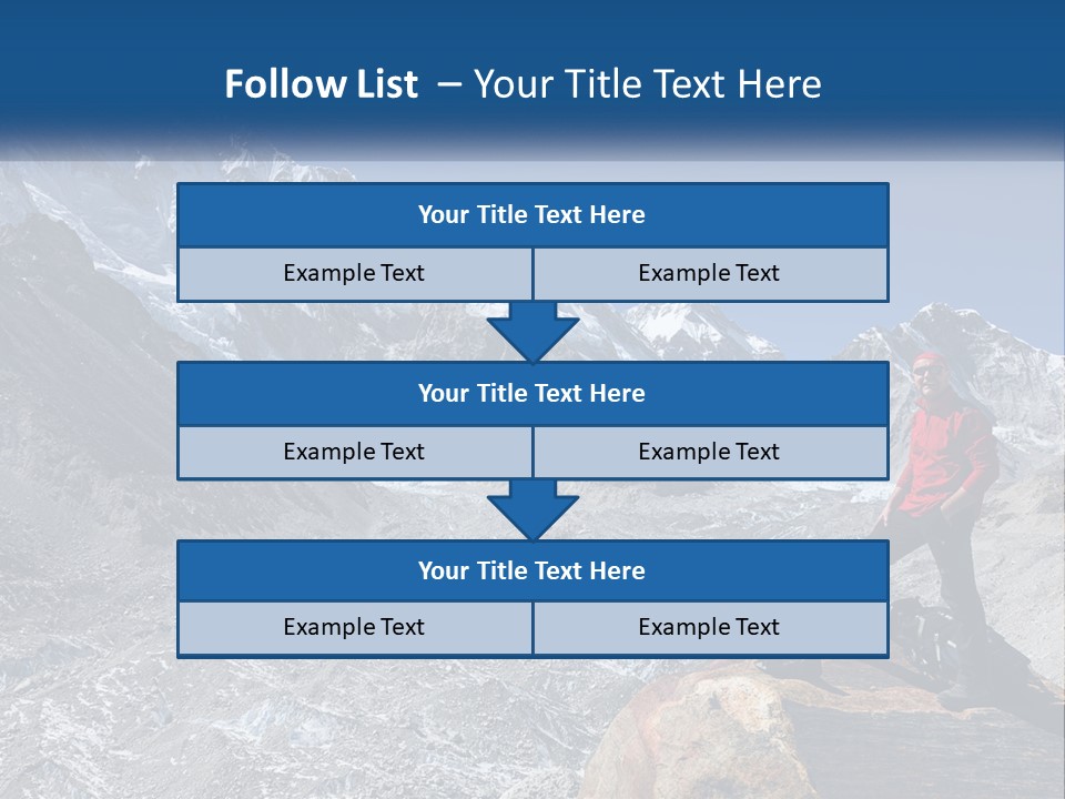 Himalaya Mountain Trekker PowerPoint Template