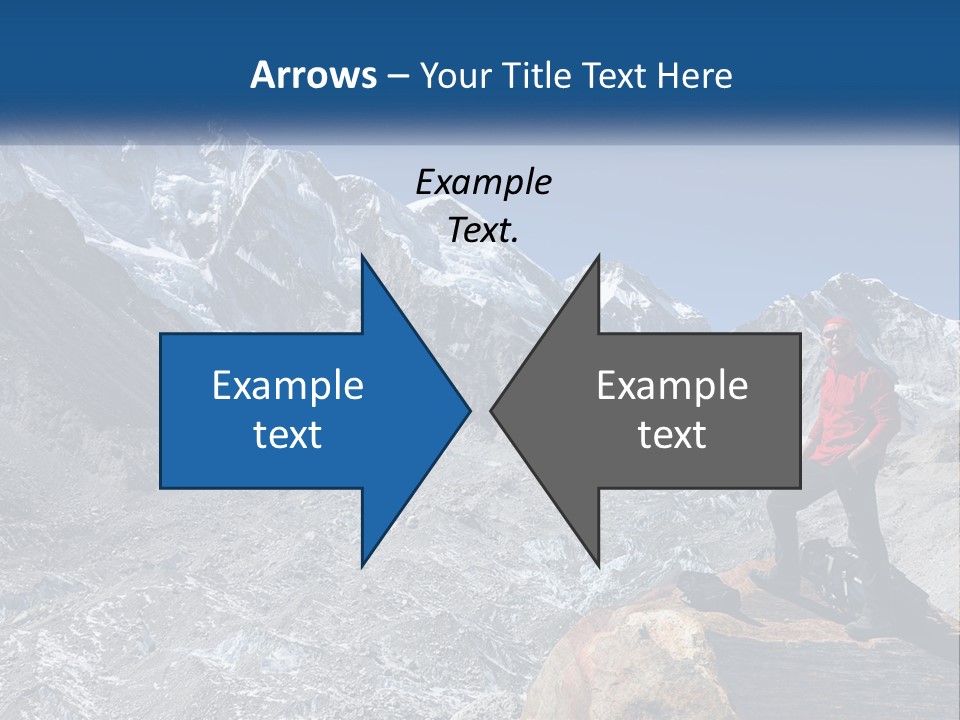 Himalaya Mountain Trekker PowerPoint Template