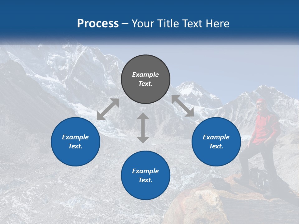 Himalaya Mountain Trekker PowerPoint Template