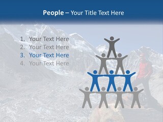 Himalaya Mountain Trekker PowerPoint Template