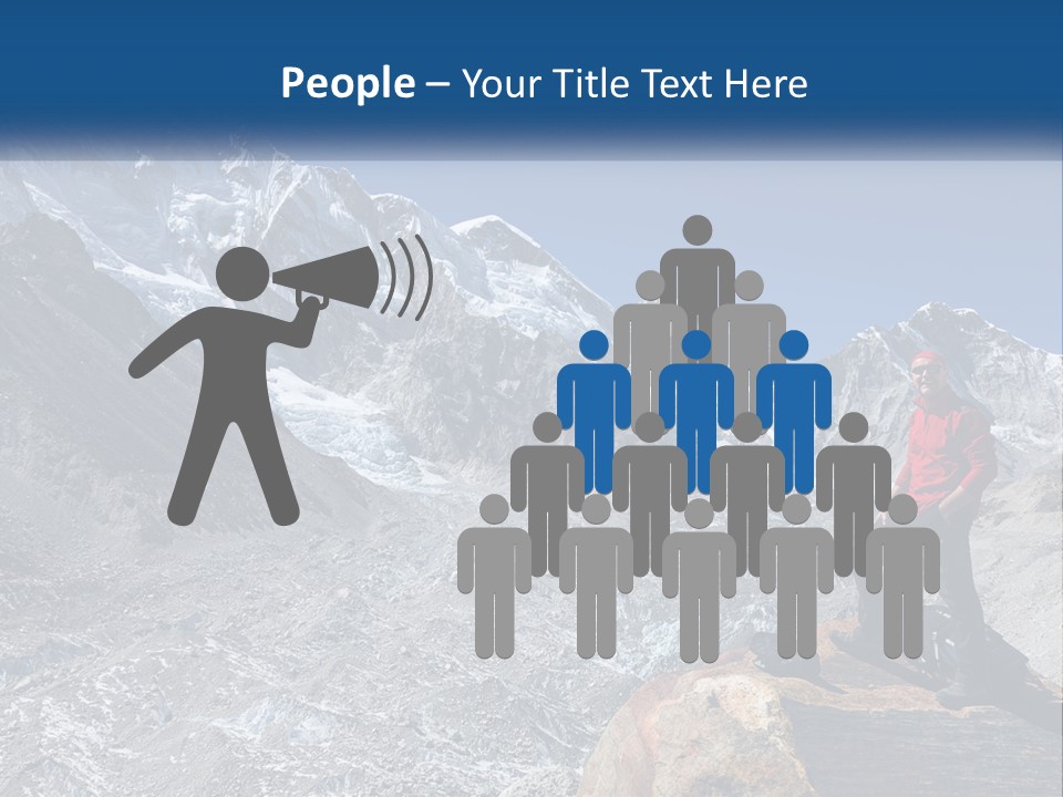 Himalaya Mountain Trekker PowerPoint Template