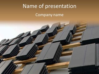 Construction Sky Slate PowerPoint Template