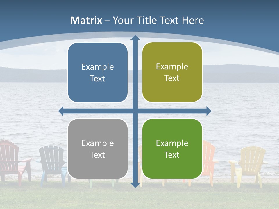 Adirondack Calm Beach PowerPoint Template