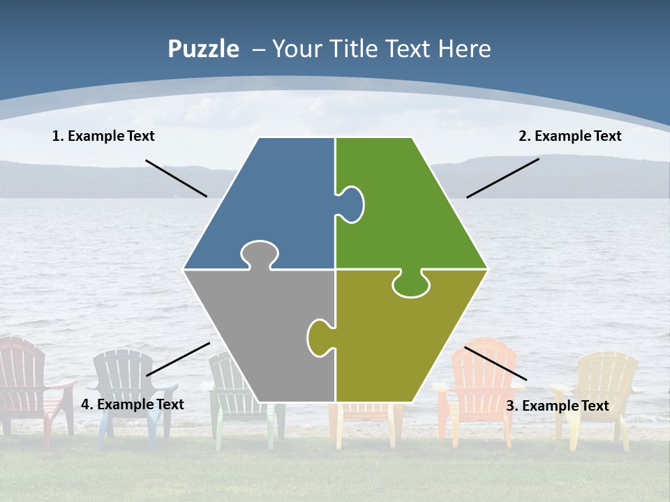 Adirondack Calm Beach PowerPoint Template