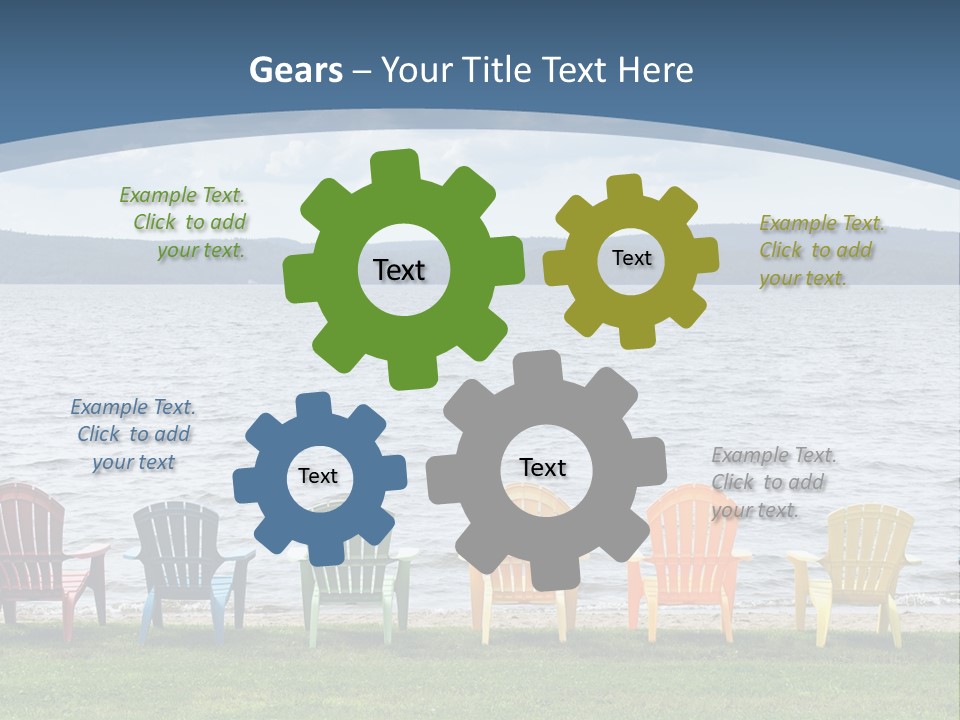 Adirondack Calm Beach PowerPoint Template