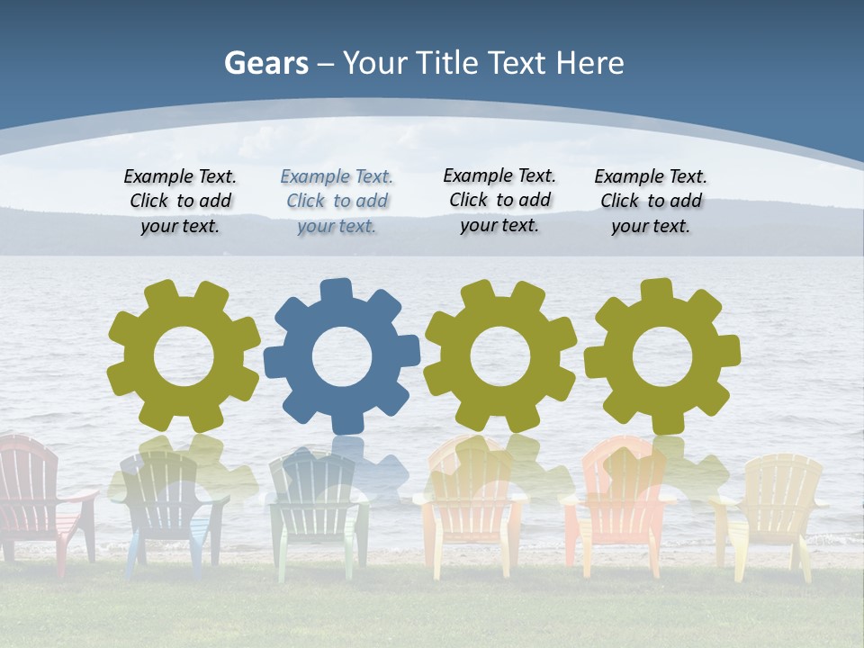 Adirondack Calm Beach PowerPoint Template