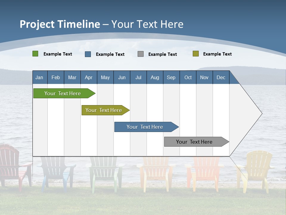 Adirondack Calm Beach PowerPoint Template
