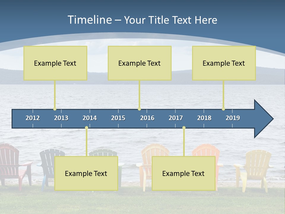 Adirondack Calm Beach PowerPoint Template