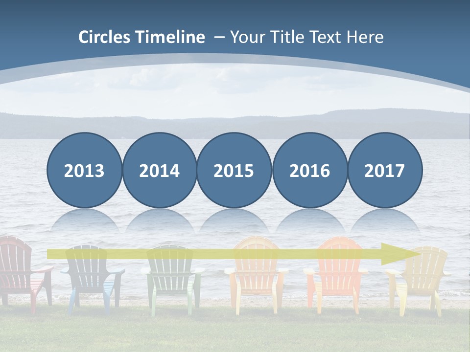 Adirondack Calm Beach PowerPoint Template