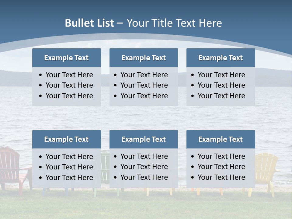 Adirondack Calm Beach PowerPoint Template