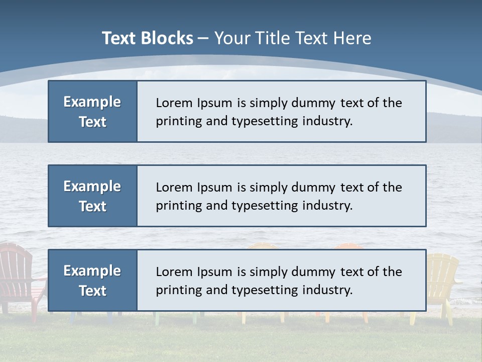 Adirondack Calm Beach PowerPoint Template