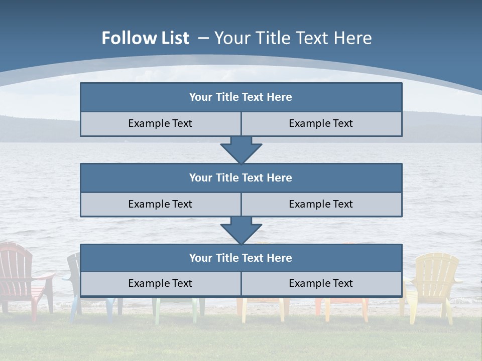 Adirondack Calm Beach PowerPoint Template