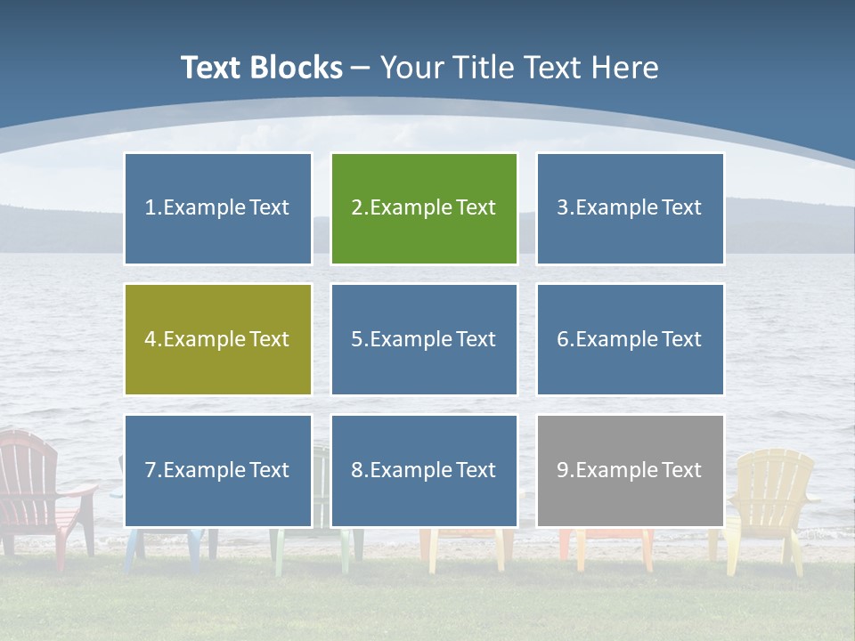 Adirondack Calm Beach PowerPoint Template