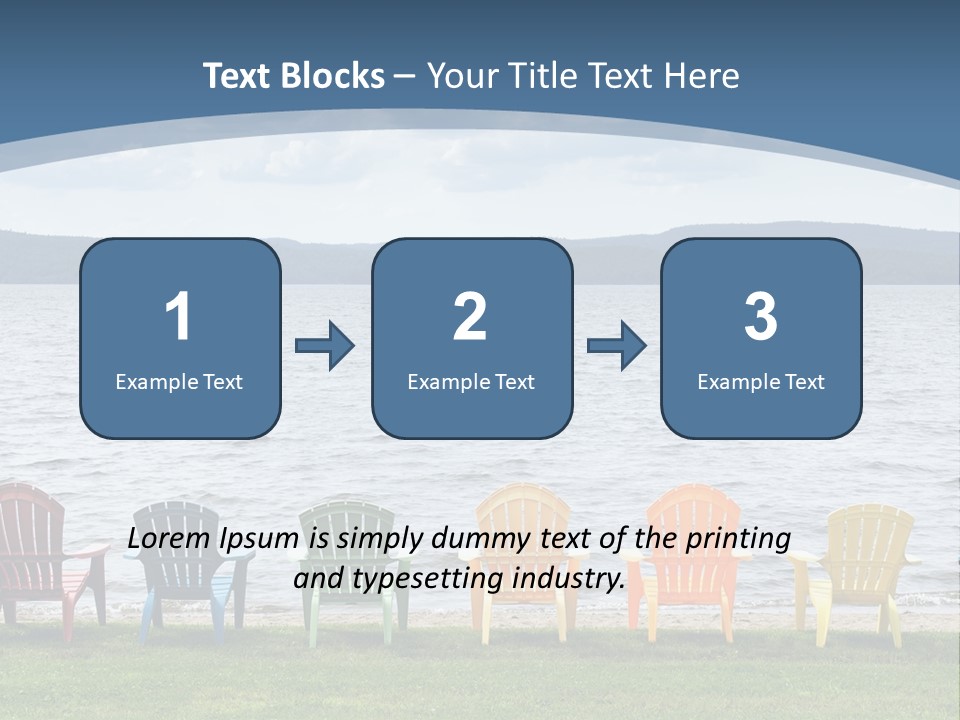 Adirondack Calm Beach PowerPoint Template