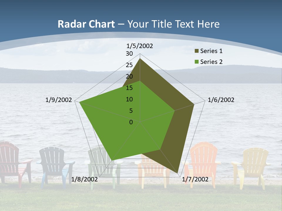 Adirondack Calm Beach PowerPoint Template